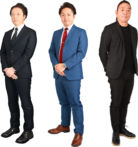 私たちが担当者。